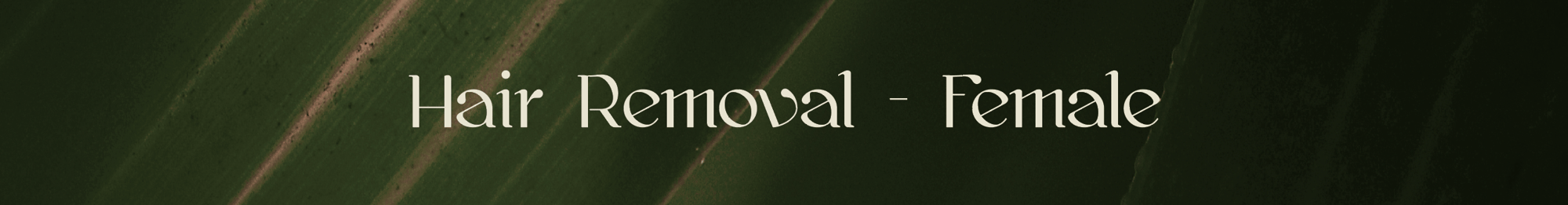 Hair Removal - Female